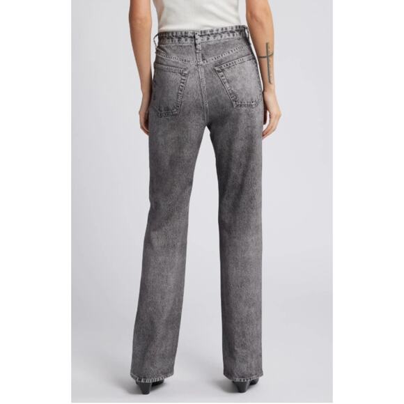 Rag Bone Pants Women 32 Miramar Shea Relaxed Straight Terry Sweatpant Jeans Gray - Picture 3 of 16